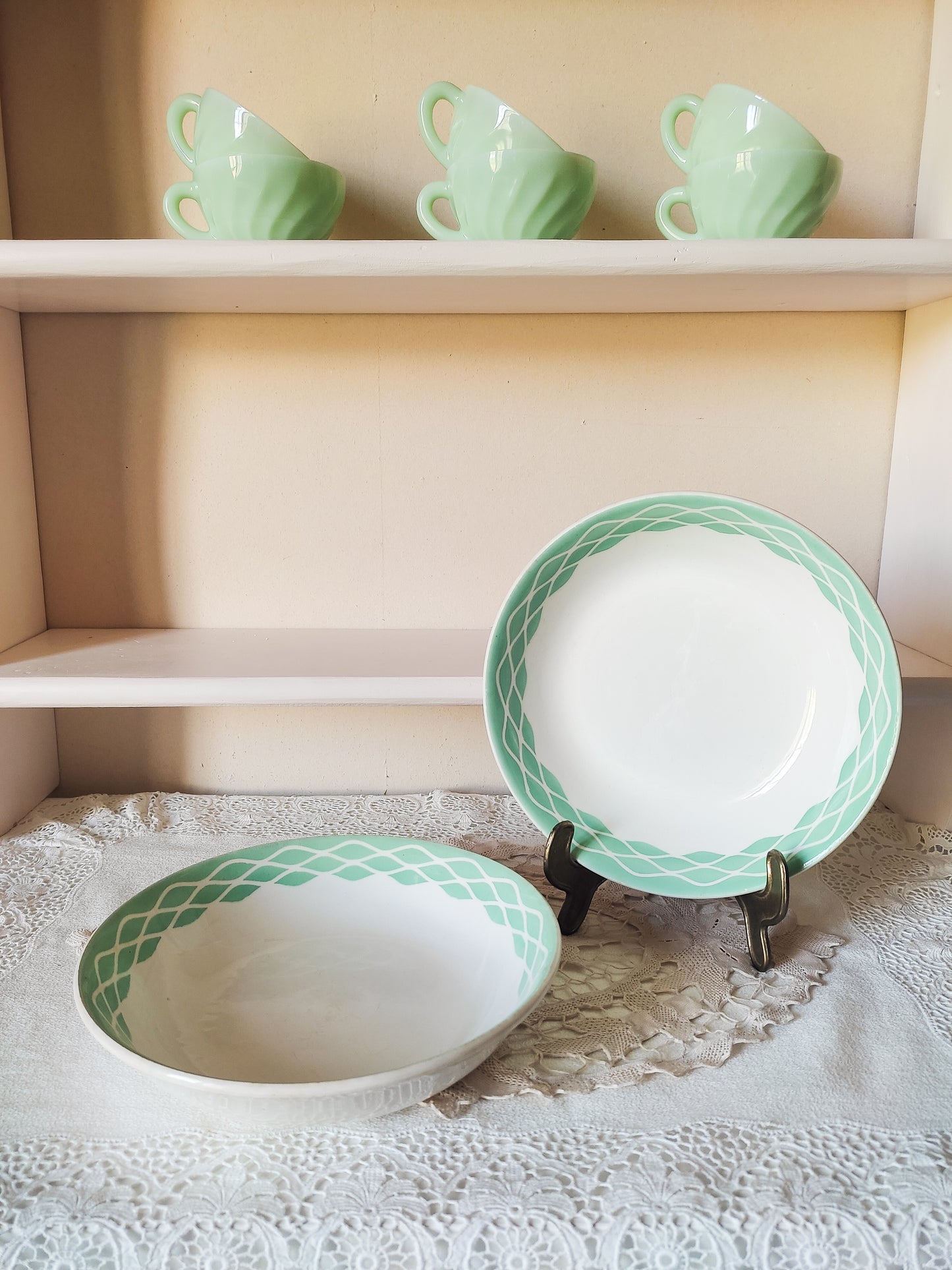 Assiette vintage Digoin x2