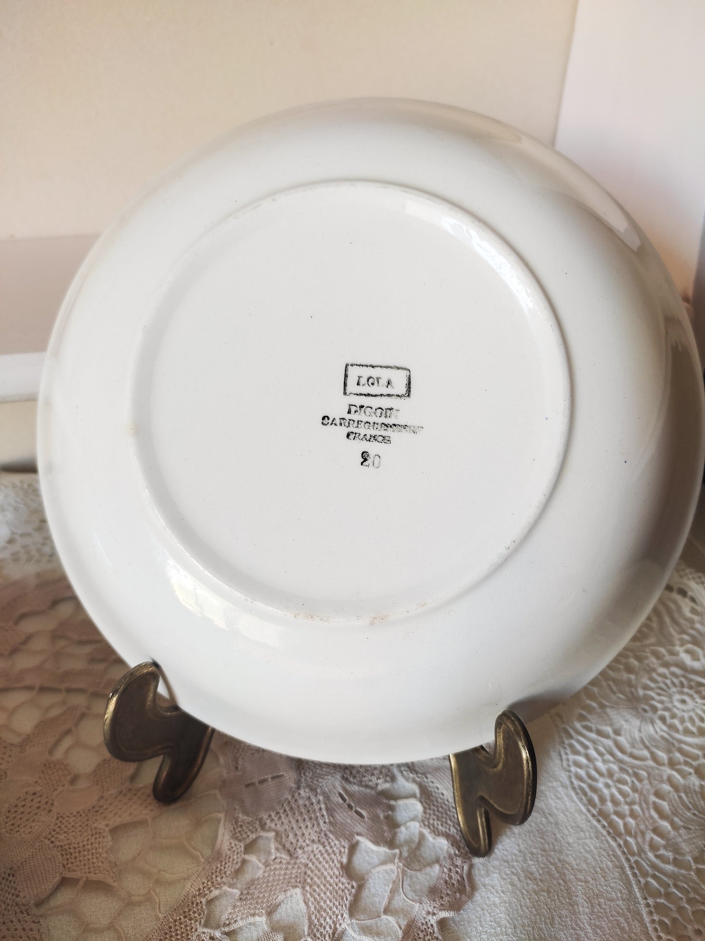 Assiette vintage Digoin x2