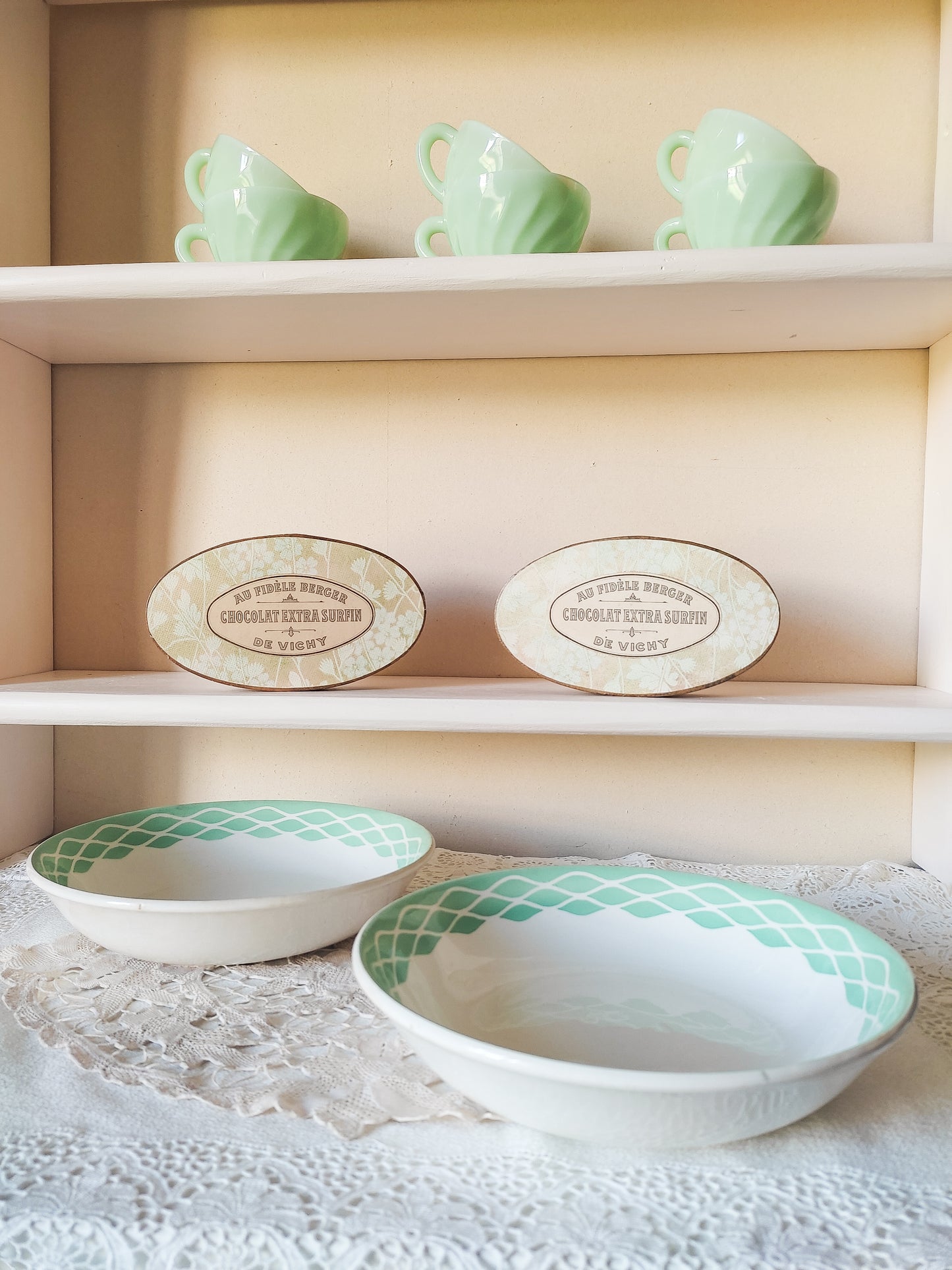 Assiette vintage Digoin x2