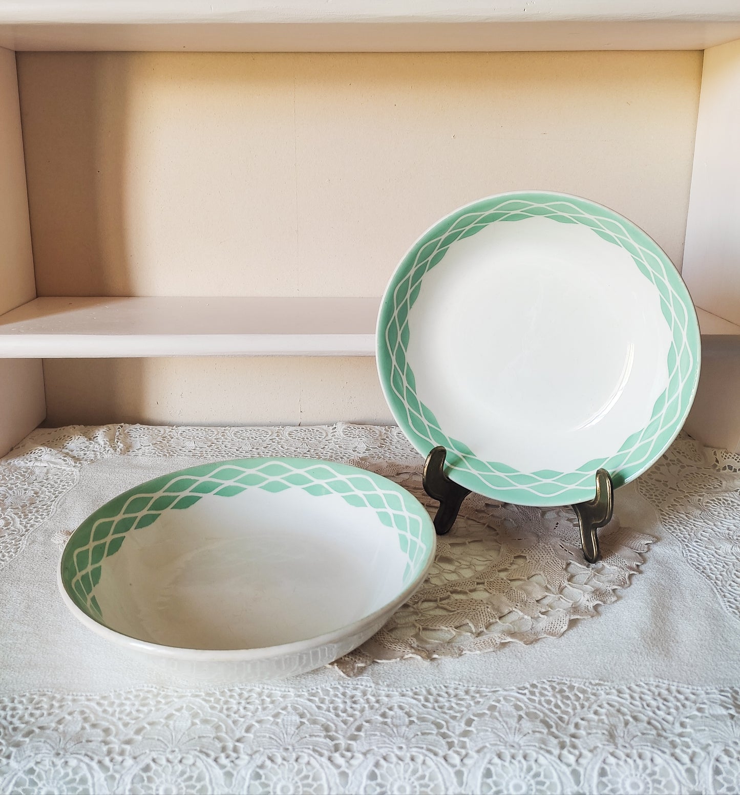 Assiette vintage Digoin x2
