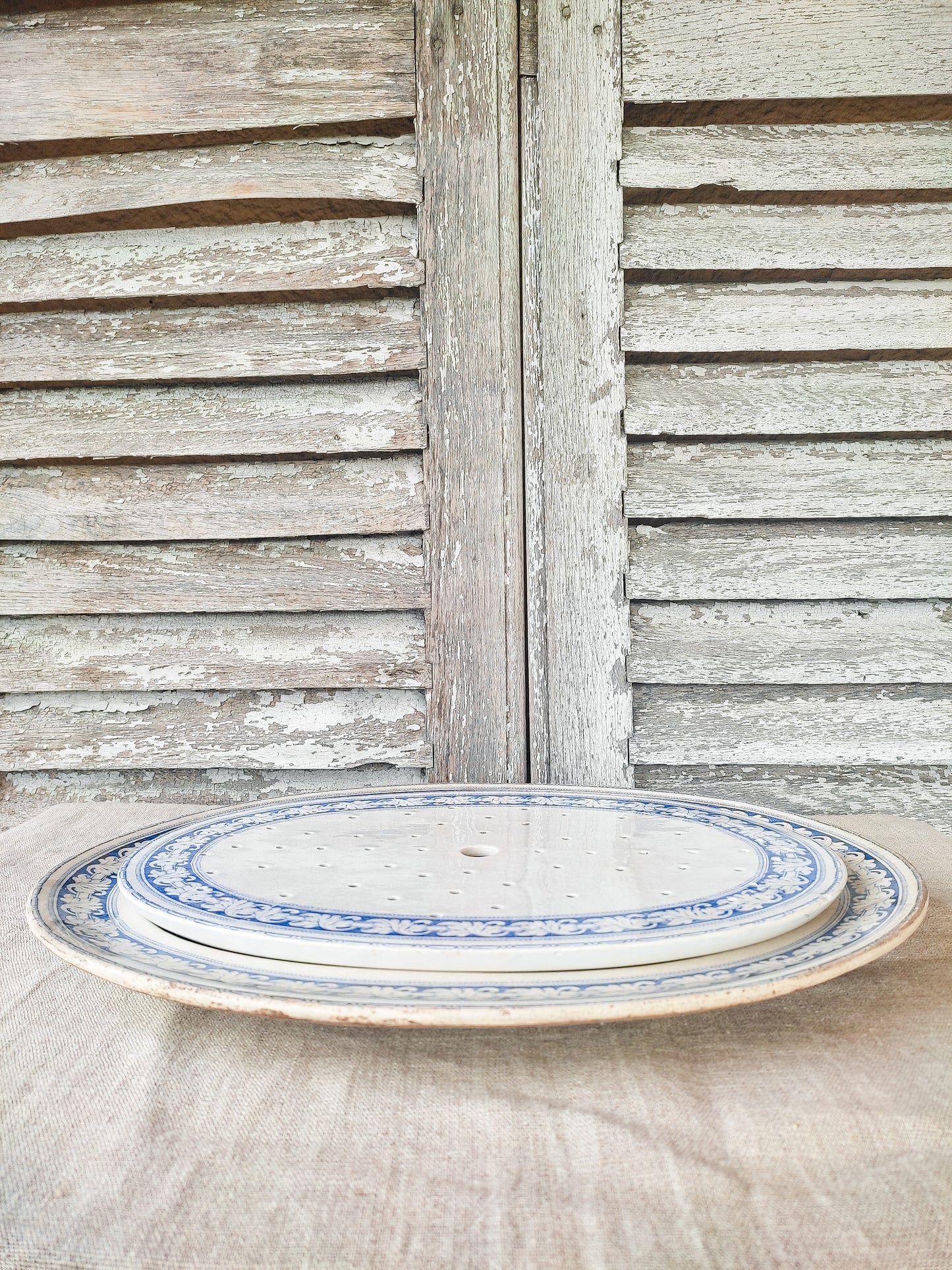 Plat égouttoir anglais d'époque victorienne