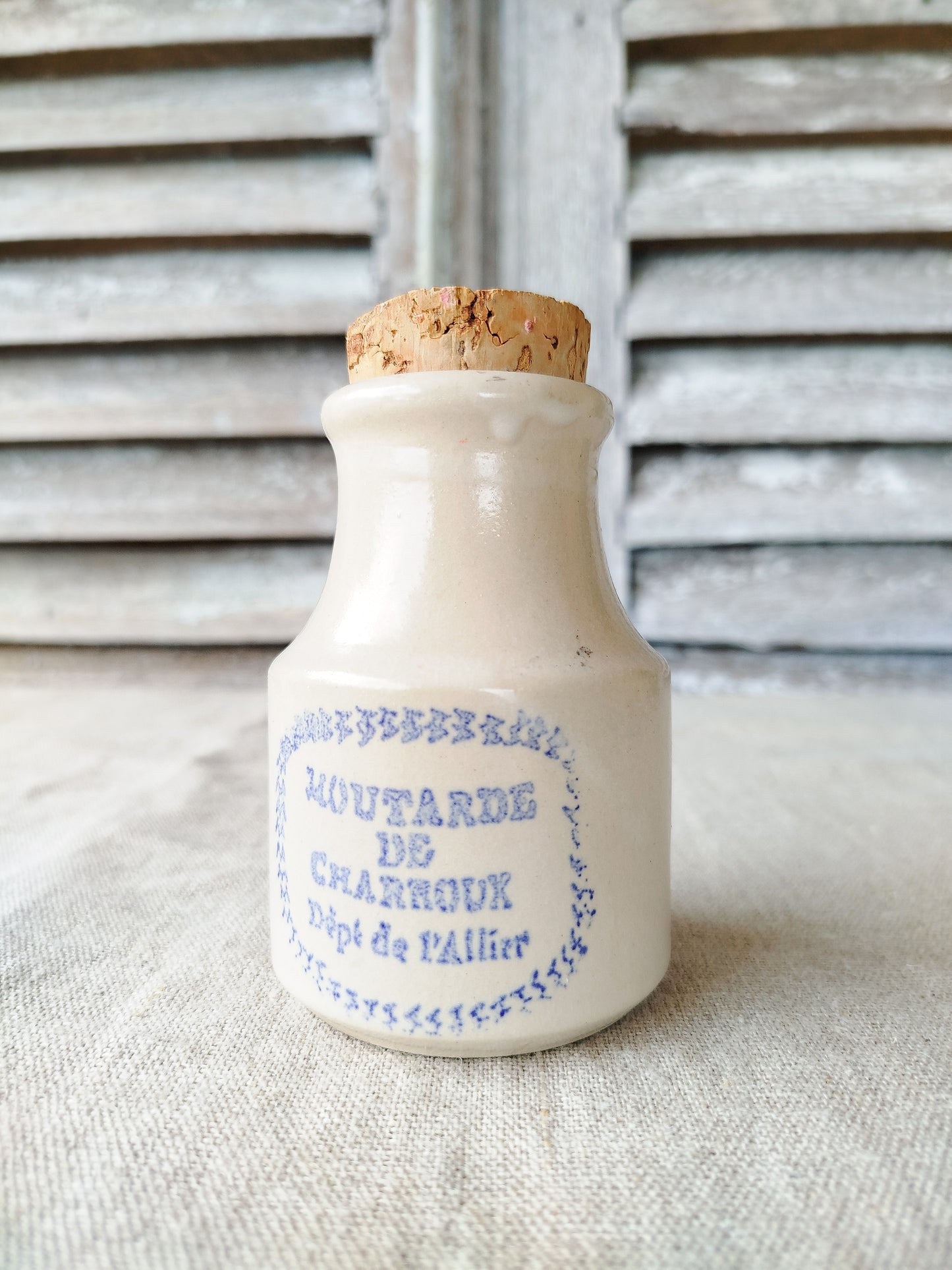 Petit pot à moutarde vintage