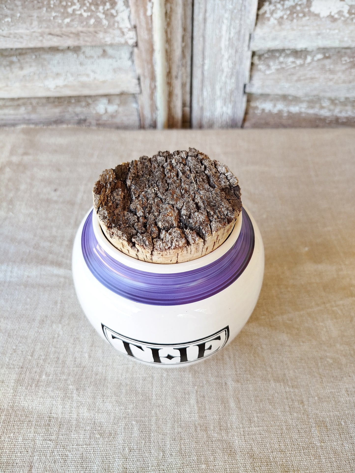 Pot "Thé" en faïence de Biot