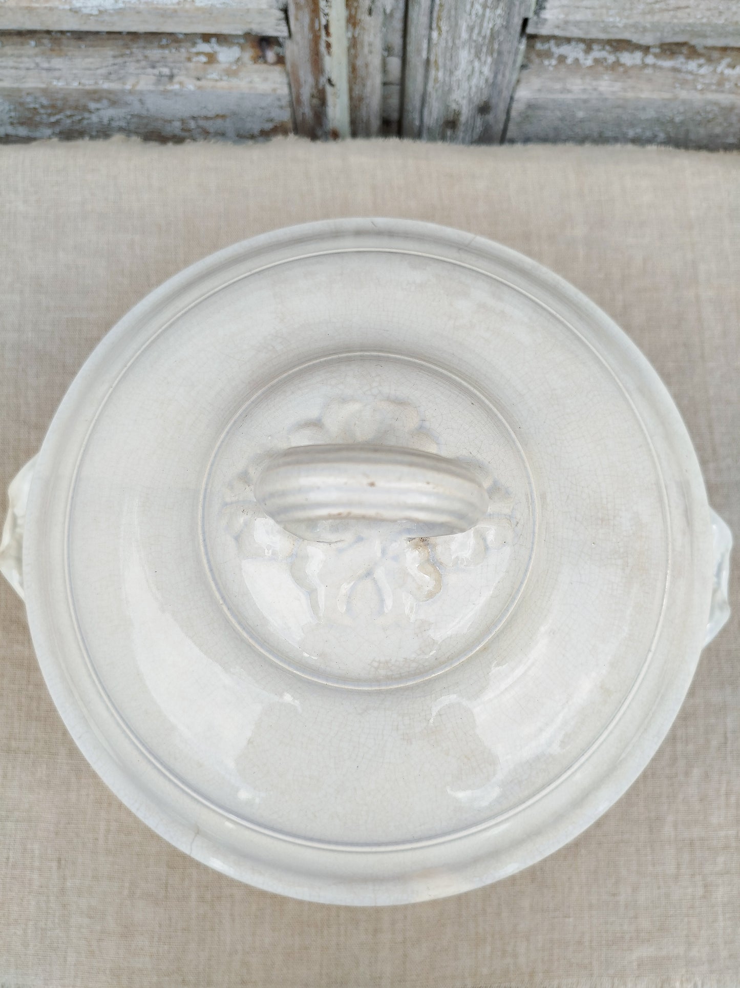 Soupière blanche Digoin et Sarreguemines