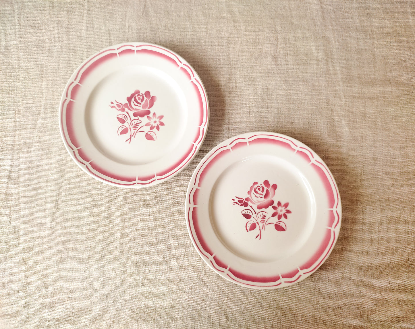 Assiettes à dessert Badonviller x2