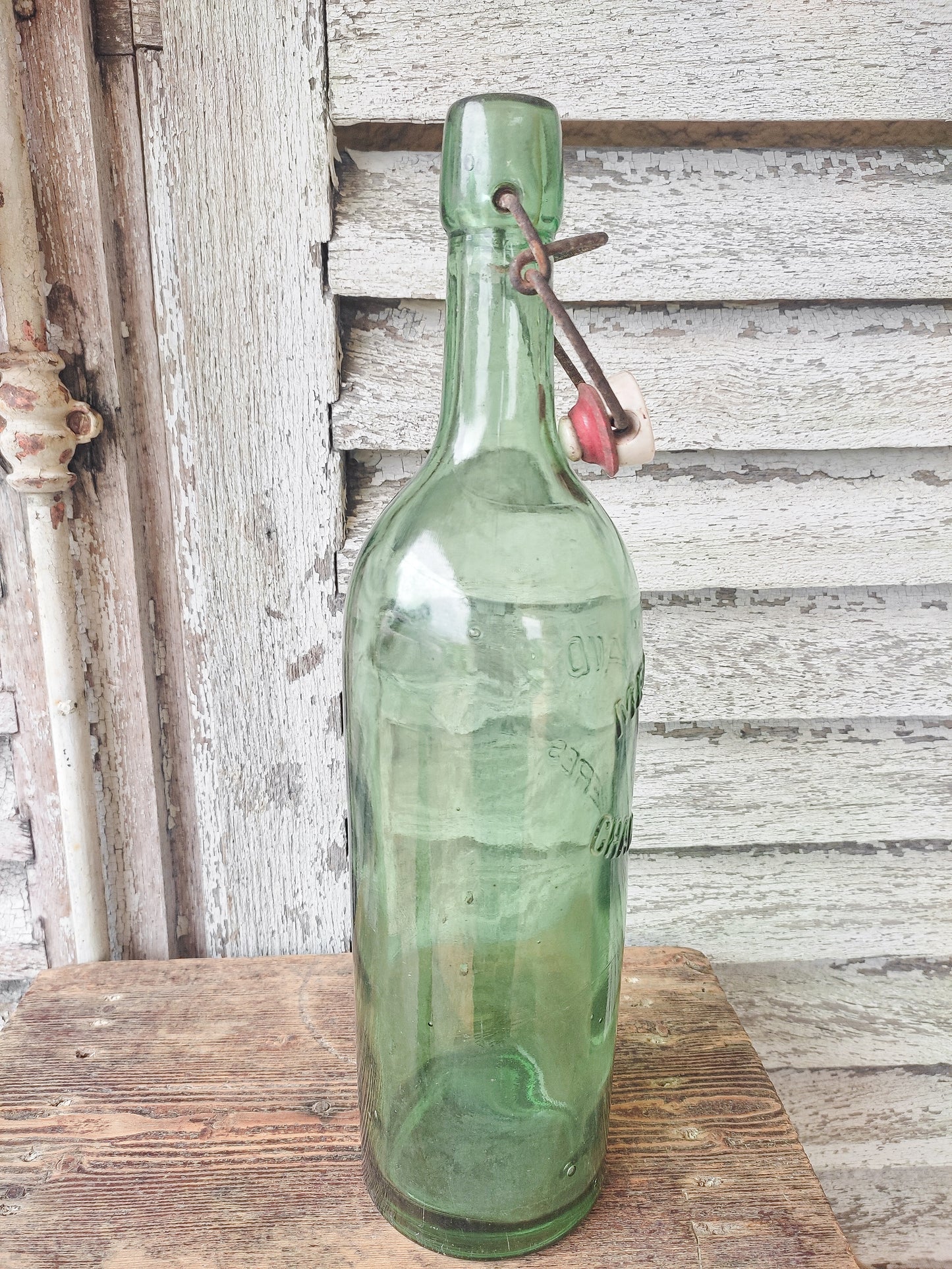 Bouteille de bière publicitaire
