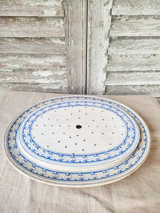 Plat égouttoir anglais d'époque victorienne