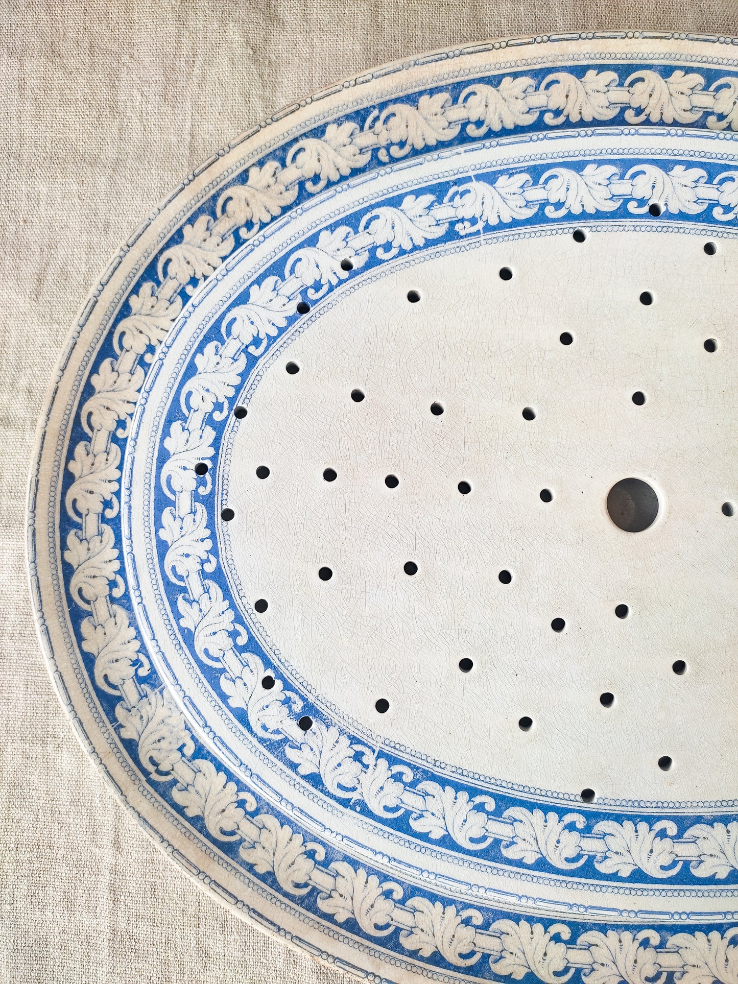 Plat égouttoir anglais d'époque victorienne