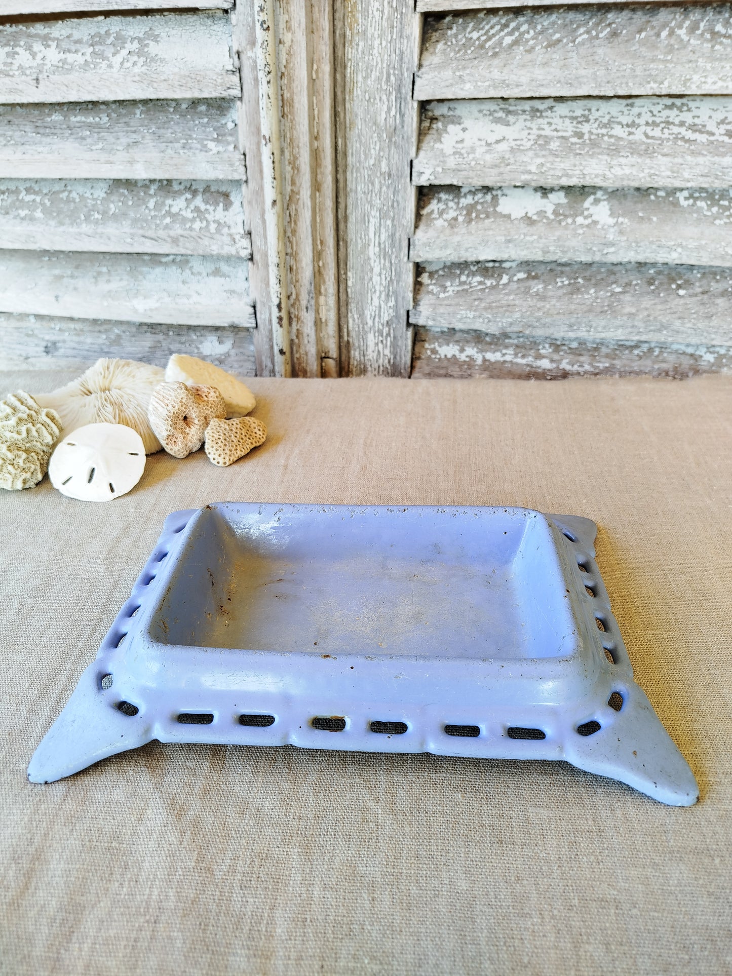 Crachoir ancien ~ Bleu