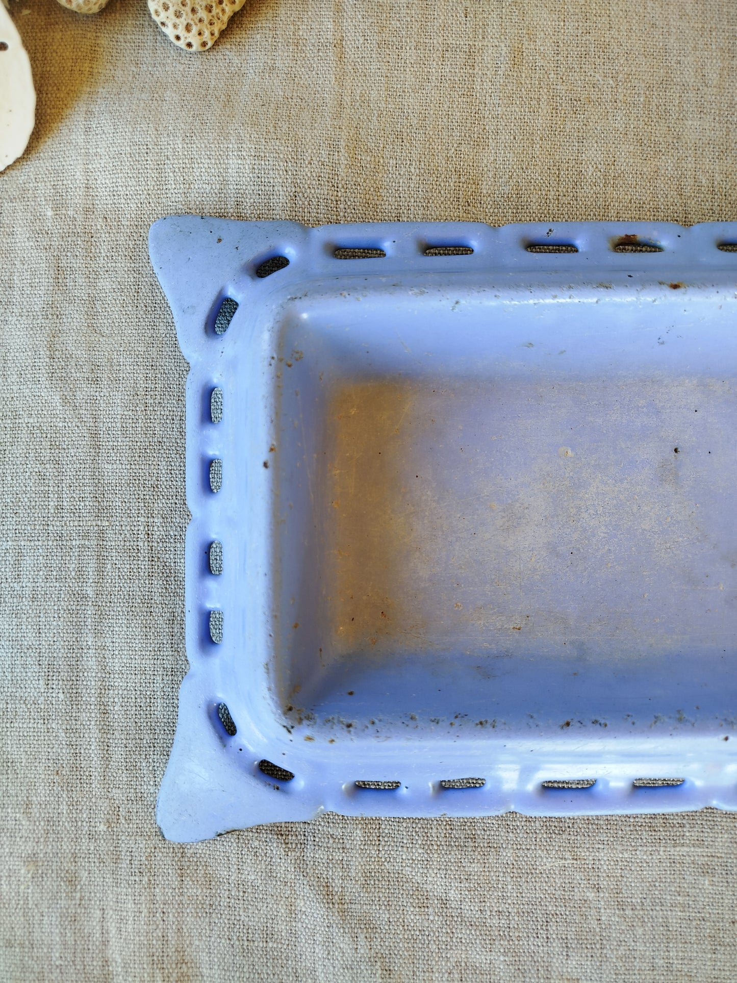 Crachoir ancien ~ Bleu