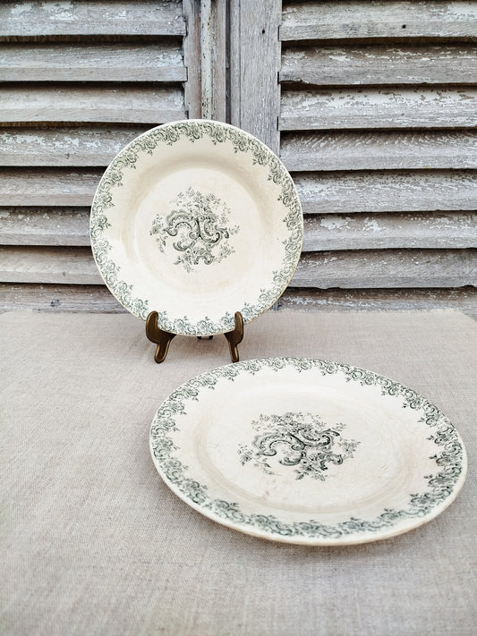 Assiettes Gien x2