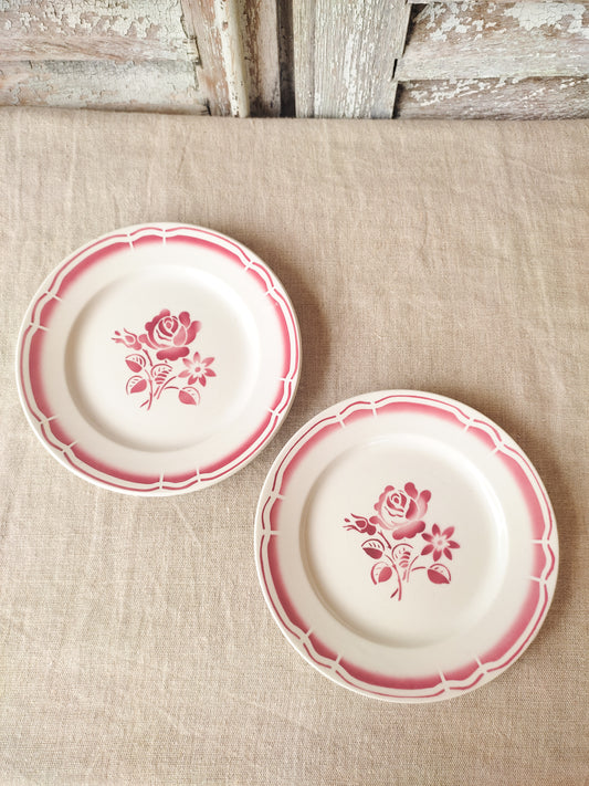 Assiettes à dessert Badonviller x2